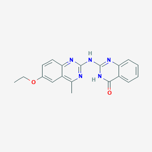 molecular formula C19H17N5O2 B10889628 2-(6-Ethoxy-4-methylquinazolin-2-ylamino)quinazolin-4-ol CAS No. 263746-99-2