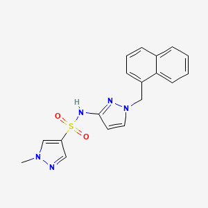 1-methyl-N-[1-(naphthalen-1-ylmethyl)-1H-pyrazol-3-yl]-1H-pyrazole-4-sulfonamide