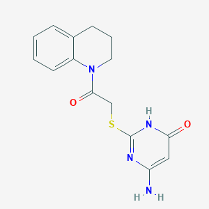 6-amino-2-{[2-(3,4-dihydroquinolin-1(2H)-yl)-2-oxoethyl]sulfanyl}pyrimidin-4(3H)-one