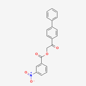 2-(Biphenyl-4-yl)-2-oxoethyl 3-nitrobenzoate