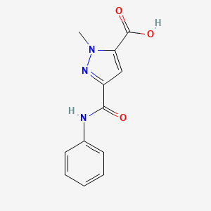 1-methyl-3-(phenylcarbamoyl)-1H-pyrazole-5-carboxylic acid