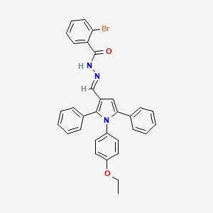 2-bromo-N'-{(E)-[1-(4-ethoxyphenyl)-2,5-diphenyl-1H-pyrrol-3-yl]methylidene}benzohydrazide