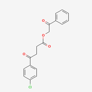 2-Oxo-2-phenylethyl 4-(4-chlorophenyl)-4-oxobutanoate