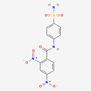 molecular formula C13H10N4O7S B10889848 2,4-dinitro-N-(4-sulfamoylphenyl)benzamide 