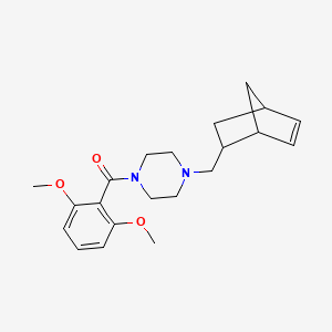 [4-(Bicyclo[2.2.1]hept-5-en-2-ylmethyl)piperazin-1-yl](2,6-dimethoxyphenyl)methanone