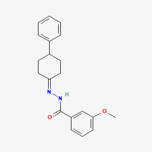 3-Methoxy-N'-(4-phenylcyclohexylidene)benzohydrazide