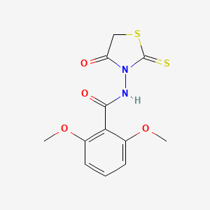 2,6-dimethoxy-N-(4-oxo-2-thioxo-1,3-thiazolidin-3-yl)benzamide