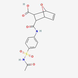 3-{[4-(Acetylsulfamoyl)phenyl]carbamoyl}-7-oxabicyclo[2.2.1]hept-5-ene-2-carboxylic acid