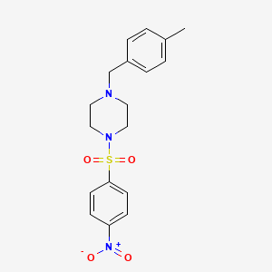 1-(4-Methylbenzyl)-4-[(4-nitrophenyl)sulfonyl]piperazine