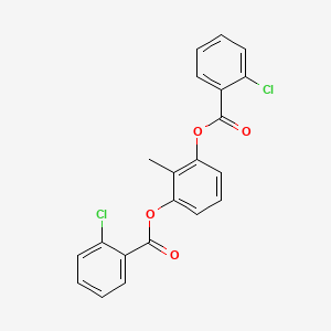 molecular formula C21H14Cl2O4 B10889977 2-Methylbenzene-1,3-diyl bis(2-chlorobenzoate) 