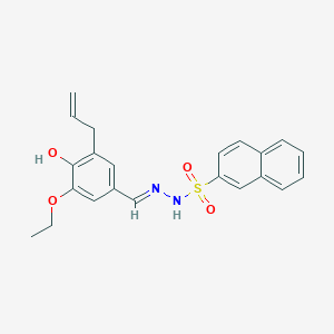 N'-{(E)-[3-ethoxy-4-hydroxy-5-(prop-2-en-1-yl)phenyl]methylidene}naphthalene-2-sulfonohydrazide