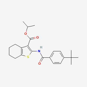 Propan-2-yl 2-{[(4-tert-butylphenyl)carbonyl]amino}-4,5,6,7-tetrahydro-1-benzothiophene-3-carboxylate