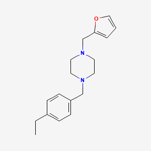 1-(4-Ethylbenzyl)-4-(furan-2-ylmethyl)piperazine