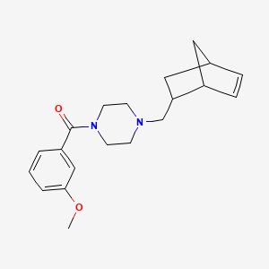 [4-(Bicyclo[2.2.1]hept-5-en-2-ylmethyl)piperazin-1-yl](3-methoxyphenyl)methanone