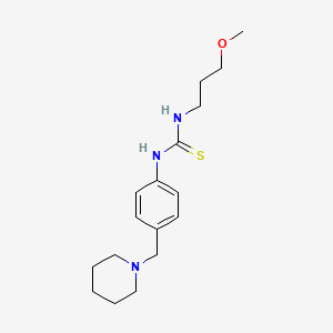 1-(3-Methoxypropyl)-3-[4-(piperidin-1-ylmethyl)phenyl]thiourea