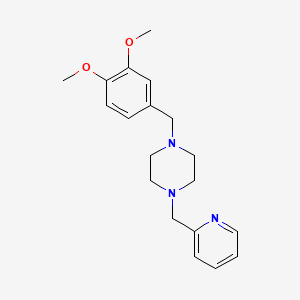 1-[(3,4-Dimethoxyphenyl)methyl]-4-(pyridin-2-ylmethyl)piperazine