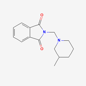 molecular formula C15H18N2O2 B10890087 2-[(3-methylpiperidin-1-yl)methyl]-1H-isoindole-1,3(2H)-dione 