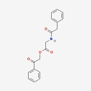 molecular formula C18H17NO4 B10890089 2-oxo-2-phenylethyl N-(phenylacetyl)glycinate 