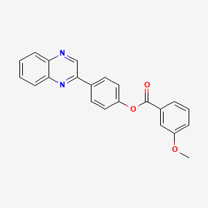 4-(2-Quinoxalinyl)phenyl 3-methoxybenzoate