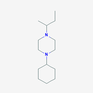 molecular formula C14H28N2 B10890171 1-(Butan-2-yl)-4-cyclohexylpiperazine 