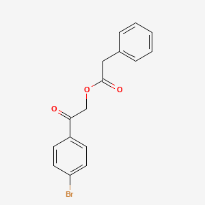 molecular formula C16H13BrO3 B10890186 4-Bromophenacyl phenylacetate 