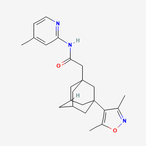 2-[3-(3,5-Dimethyl-4-isoxazolyl)-1-adamantyl]-N~1~-(4-methyl-2-pyridyl)acetamide