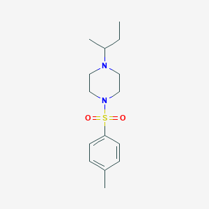 molecular formula C15H24N2O2S B10890324 1-(Butan-2-yl)-4-[(4-methylphenyl)sulfonyl]piperazine 