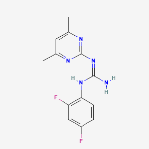 1-(2,4-Difluorophenyl)-2-(4,6-dimethylpyrimidin-2-yl)guanidine