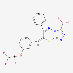 (7E)-3-(difluoromethyl)-6-phenyl-7-[3-(1,1,2,2-tetrafluoroethoxy)benzylidene]-7H-[1,2,4]triazolo[3,4-b][1,3,4]thiadiazine