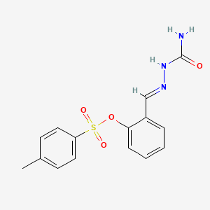 2-[(E)-(2-carbamoylhydrazinylidene)methyl]phenyl 4-methylbenzenesulfonate