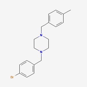 1-(4-Bromobenzyl)-4-(4-methylbenzyl)piperazine