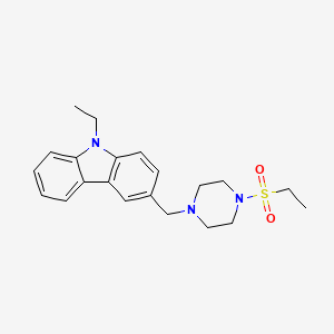 9-ethyl-3-{[4-(ethylsulfonyl)piperazin-1-yl]methyl}-9H-carbazole