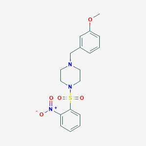 1-(3-Methoxybenzyl)-4-[(2-nitrophenyl)sulfonyl]piperazine