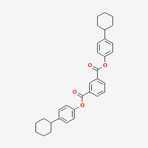 molecular formula C32H34O4 B10890471 Bis(4-cyclohexylphenyl) benzene-1,3-dicarboxylate 