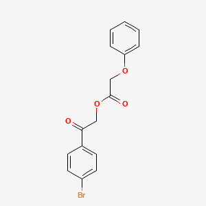 molecular formula C16H13BrO4 B10890472 [2-(4-bromophenyl)-2-oxoethyl] 2-phenoxyacetate CAS No. 73622-65-8