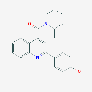 molecular formula C23H24N2O2 B10890549 [2-(4-Methoxyphenyl)-4-quinolyl](2-methylpiperidino)methanone 