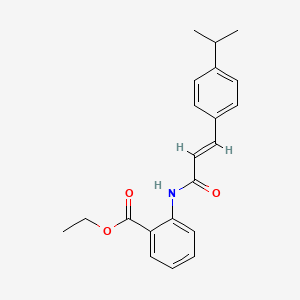 ethyl 2-({(2E)-3-[4-(propan-2-yl)phenyl]prop-2-enoyl}amino)benzoate