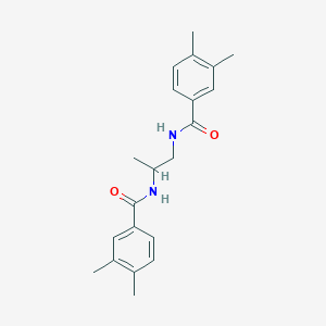 molecular formula C21H26N2O2 B10890562 N-{2-[(3,4-dimethylbenzoyl)amino]-1-methylethyl}-3,4-dimethylbenzamide 