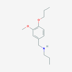 [(3-Methoxy-4-propoxyphenyl)methyl](propyl)amine