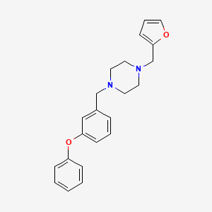 1-(Furan-2-ylmethyl)-4-(3-phenoxybenzyl)piperazine