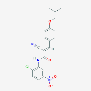 (2E)-N-(2-chloro-5-nitrophenyl)-2-cyano-3-[4-(2-methylpropoxy)phenyl]prop-2-enamide