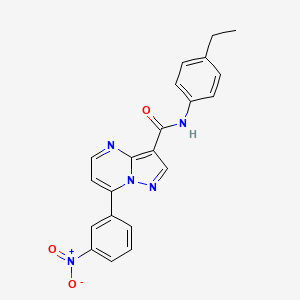 N-(4-ethylphenyl)-7-(3-nitrophenyl)pyrazolo[1,5-a]pyrimidine-3-carboxamide