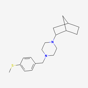 1-(Bicyclo[2.2.1]hept-2-yl)-4-[4-(methylsulfanyl)benzyl]piperazine