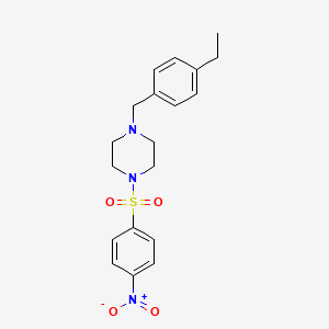 1-(4-Ethylbenzyl)-4-[(4-nitrophenyl)sulfonyl]piperazine