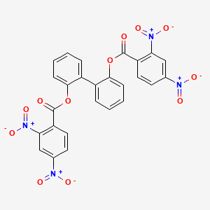 molecular formula C26H14N4O12 B10890677 Biphenyl-2,2'-diyl bis(2,4-dinitrobenzoate) 