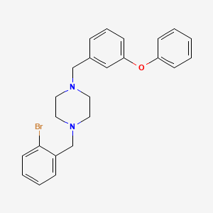 1-(2-Bromobenzyl)-4-(3-phenoxybenzyl)piperazine