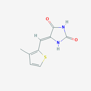 (5Z)-5-[(3-methylthiophen-2-yl)methylidene]imidazolidine-2,4-dione