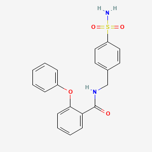 2-phenoxy-N-(4-sulfamoylbenzyl)benzamide