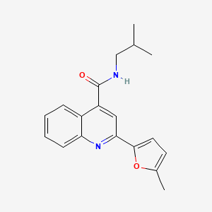 2-(5-methylfuran-2-yl)-N-(2-methylpropyl)quinoline-4-carboxamide