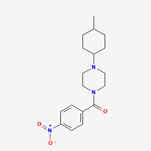 [4-(4-Methylcyclohexyl)piperazin-1-yl](4-nitrophenyl)methanone